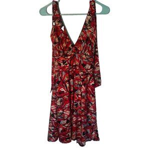 Alyn Paige New York Floral Halter Dress Women's Size Medium‎